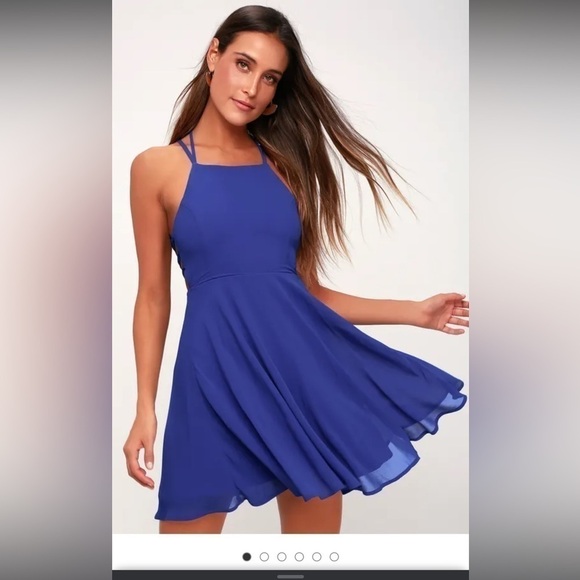 Lulus Good Deeds red Lace-Up Dress NWT - Picture 6 of 9